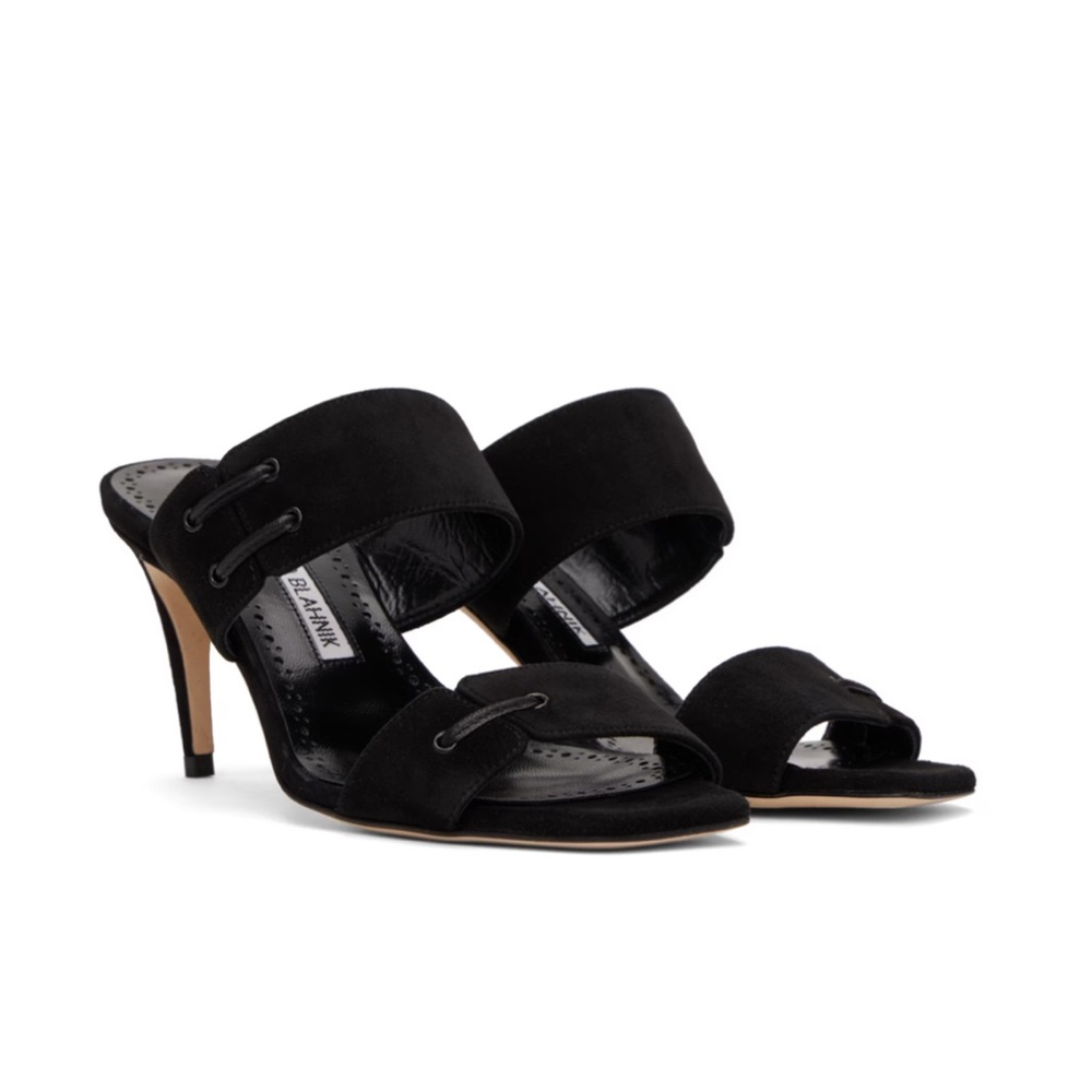 🖤 MANOLO BLAHNIK Nebre Mules
